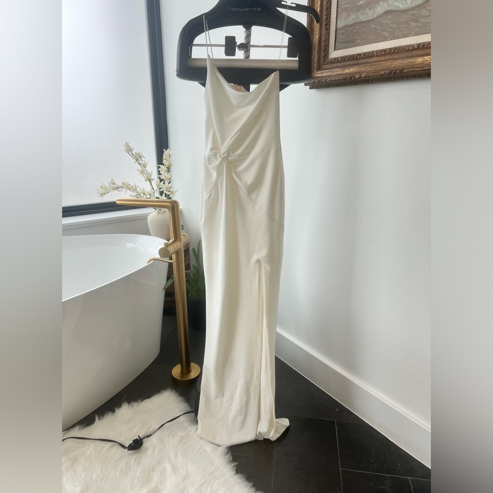 White formal gown